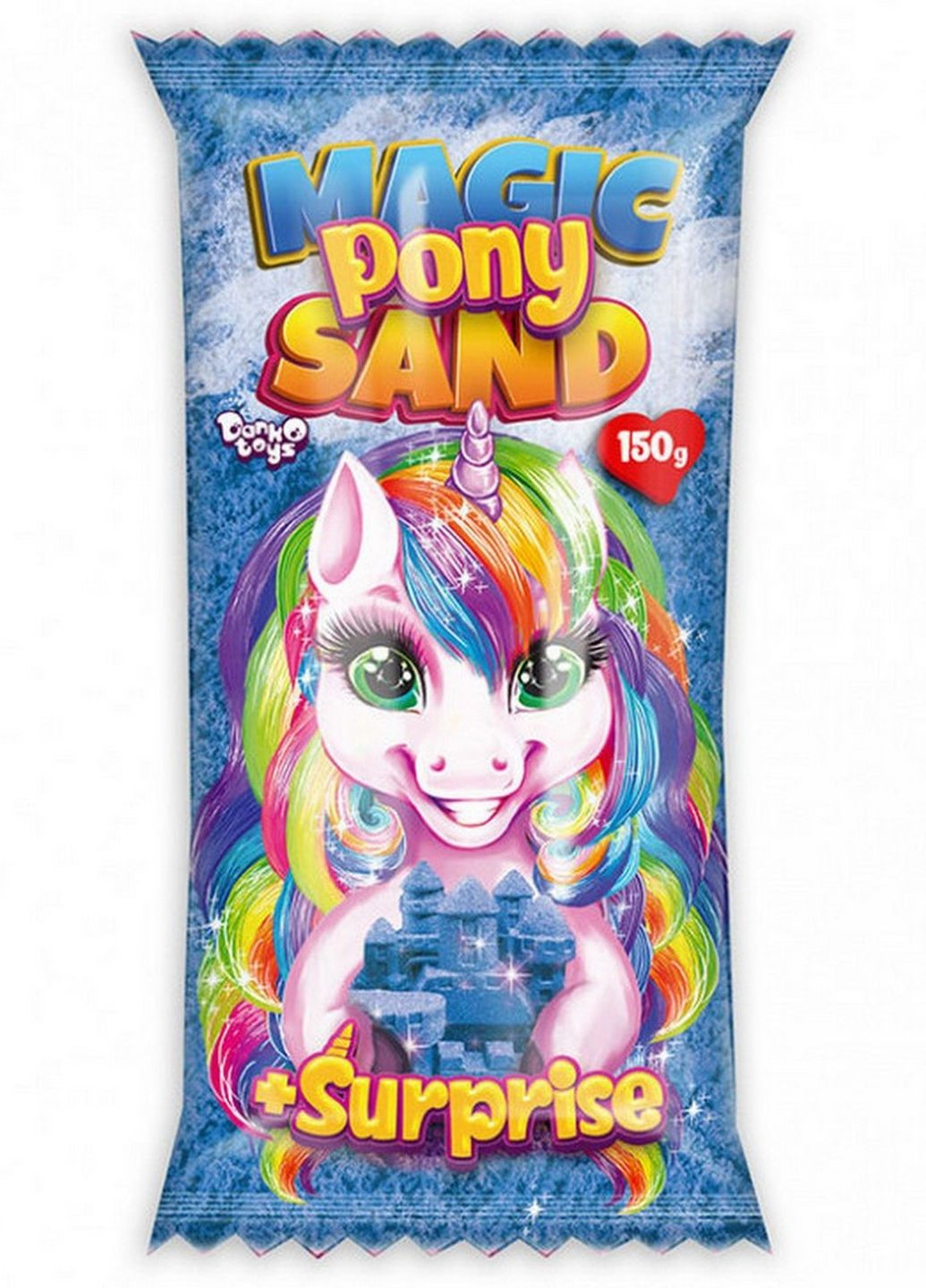 Кинетический песок "Magic Pony Sand" MPS-01 рус, 150 г (Синий) Danko Toys (266631660)