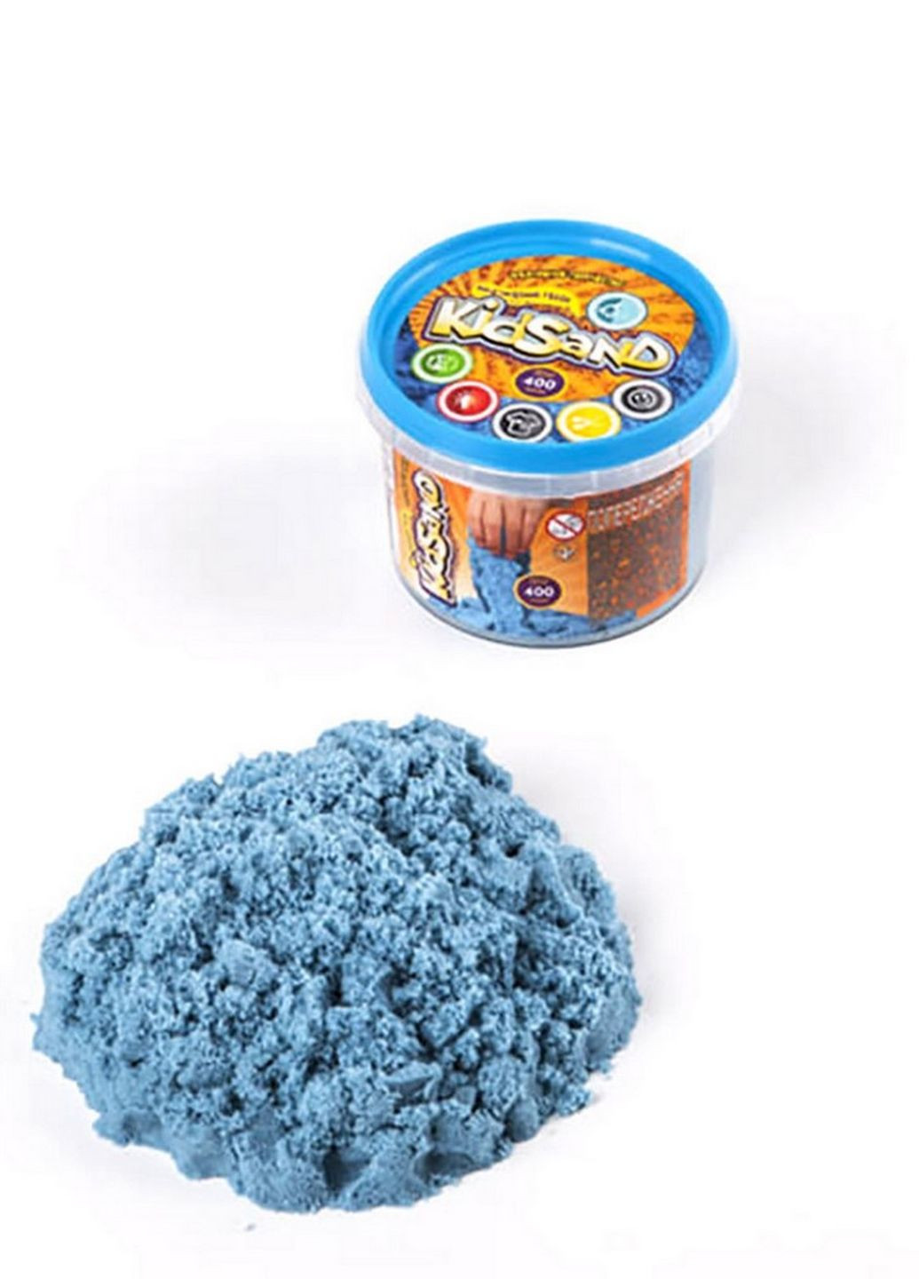Набор креативного творчества "Кинетический песок "KidSand" KS-01-06, 400 гр (Синий) Danko Toys (266631661)