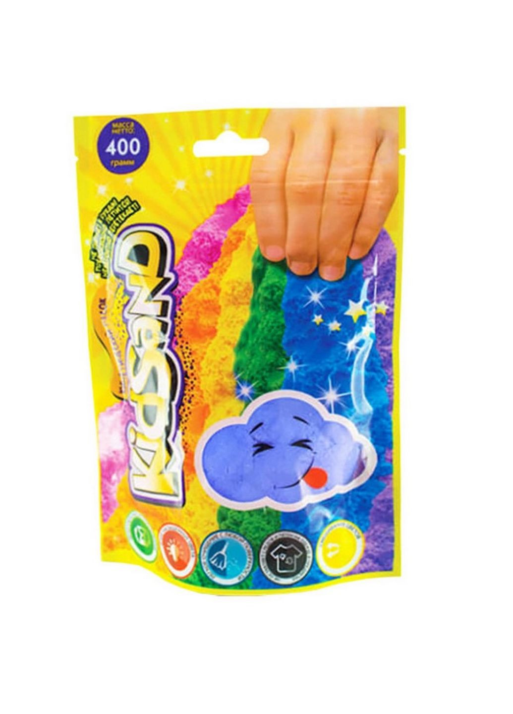 Кинетический песок "KidSand" KS-03-03 пакет 400 гр (Синий) Danko Toys (266631679)