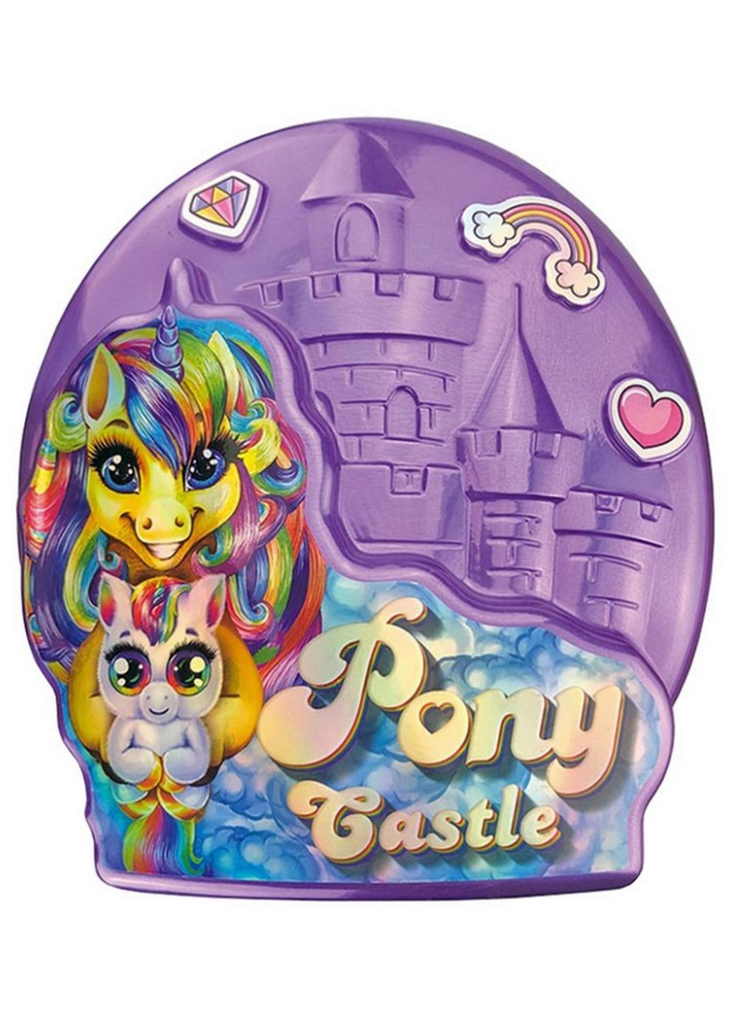 Креативное творчество "Pony Castle" BPS-01-01U с мягкой игрушкой (Фиолетовый) Danko Toys (266631720)