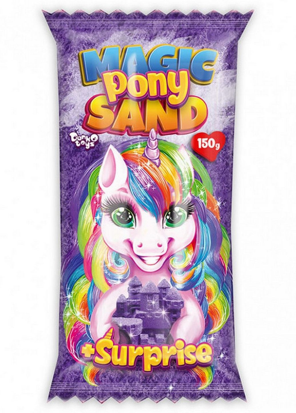 Кинетический песок "Magic Pony Sand" MPS-01 рус, 150 г (Фиолетовый) Danko Toys (266631736)