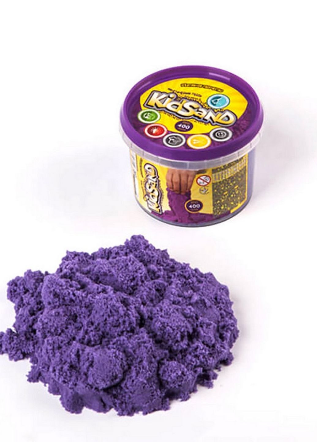 Набор креативного творчества "Кинетический песок "KidSand" KS-01-06, 400 гр (Фиолетовый) Danko Toys (266631693)