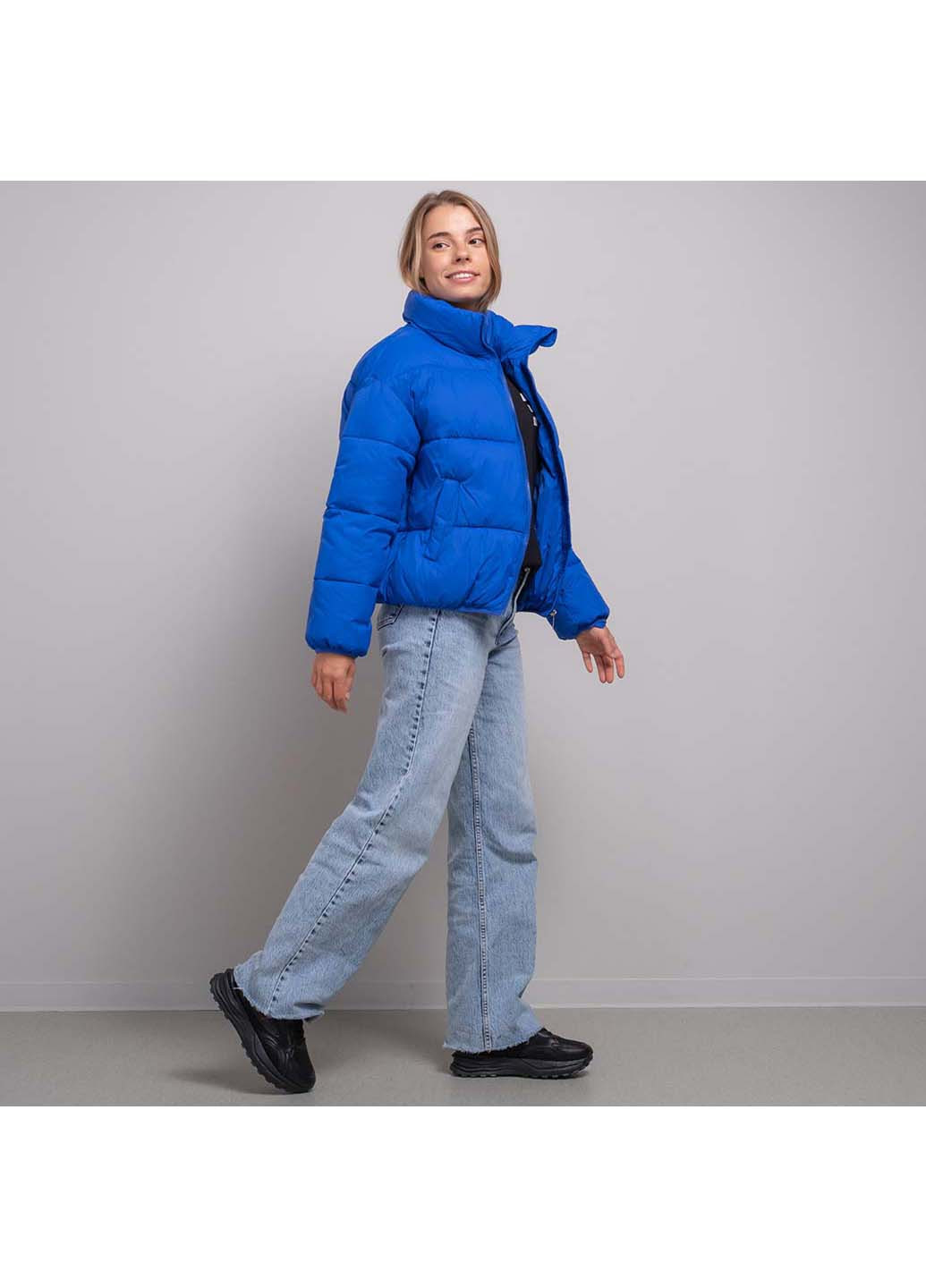 Синяя демисезонная куртка женская Fashion