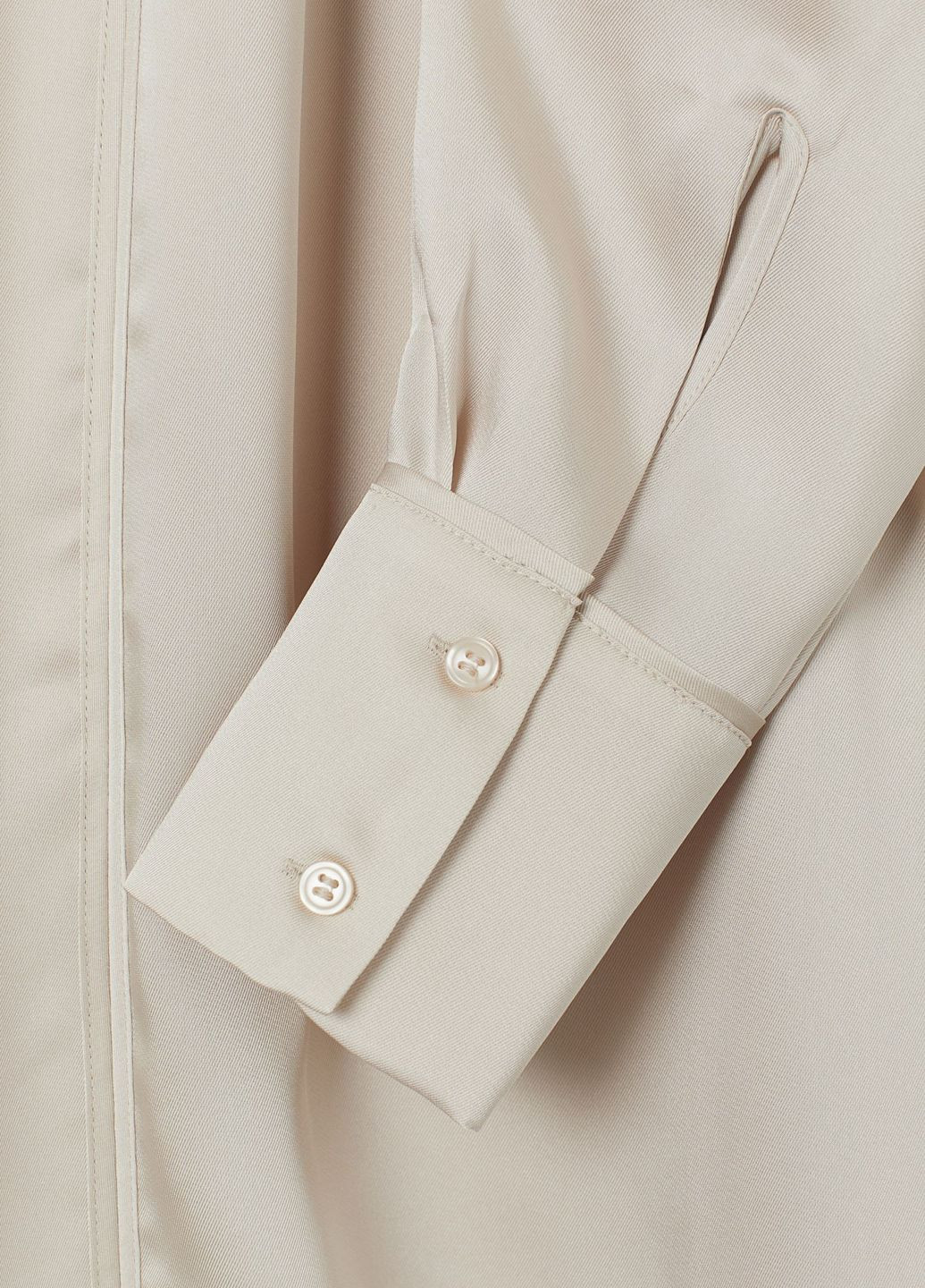 Светло-бежевая демисезонная блуза удлиненная H&M