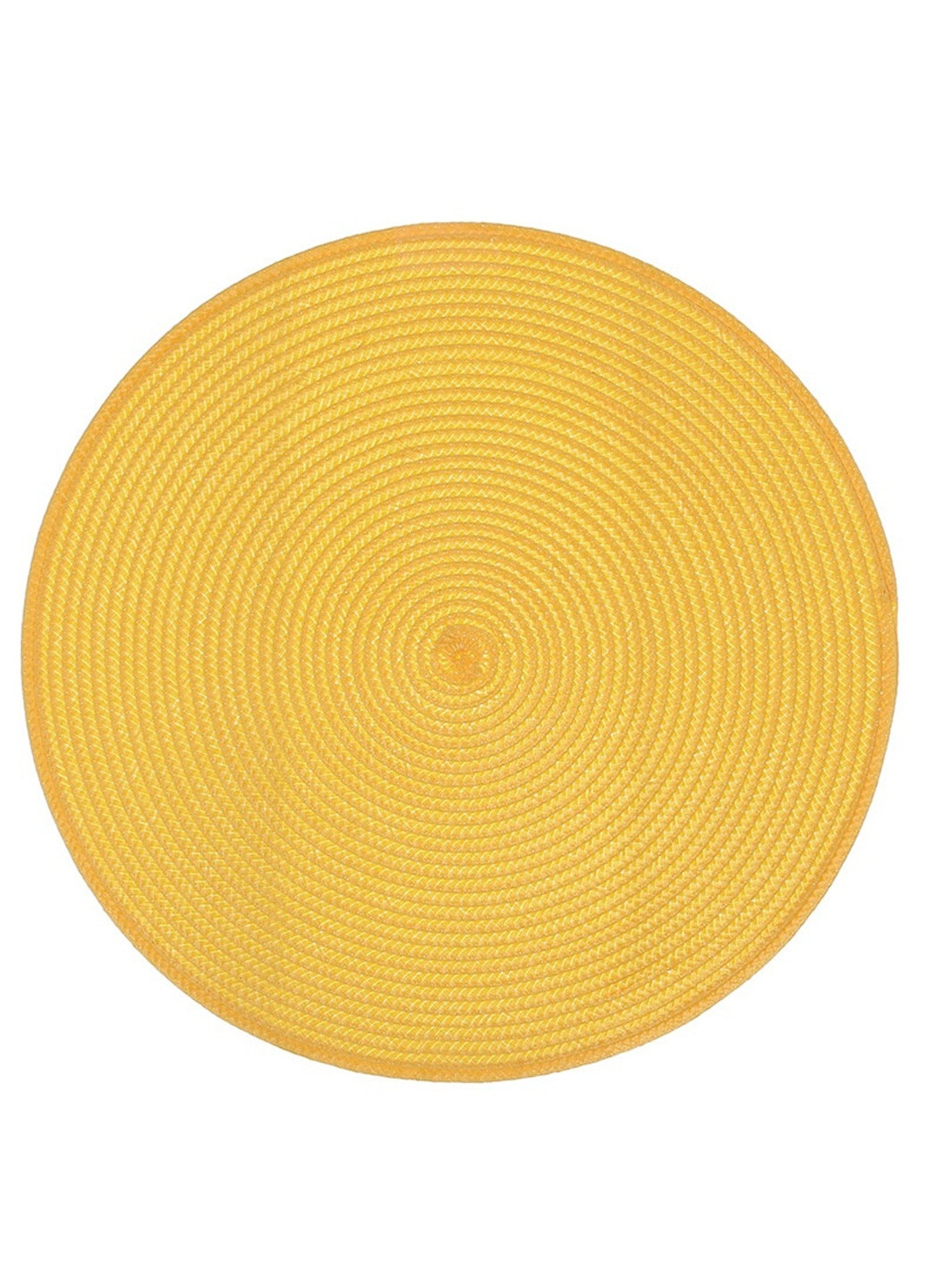 Серветка сервірувальна кругла 38см Жовтий BonaDi Casual (266695466)
