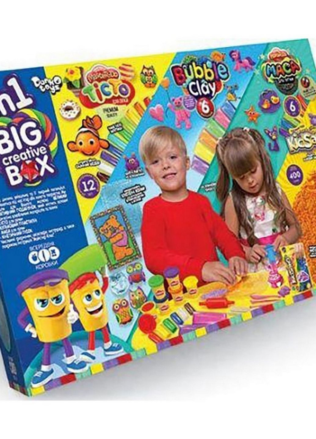Набор для креативного творчества "4в1 BIG CREATIVE BOX" BCRB-01-01U Укр Danko Toys (266700014)