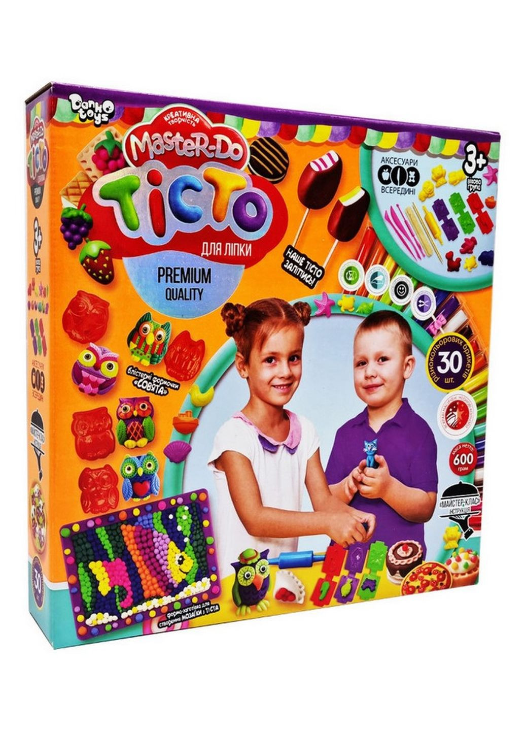 Креативное творчество "Тесто для лепки "Master Do" TMD-03-06, 30 цветов Danko Toys (266700049)