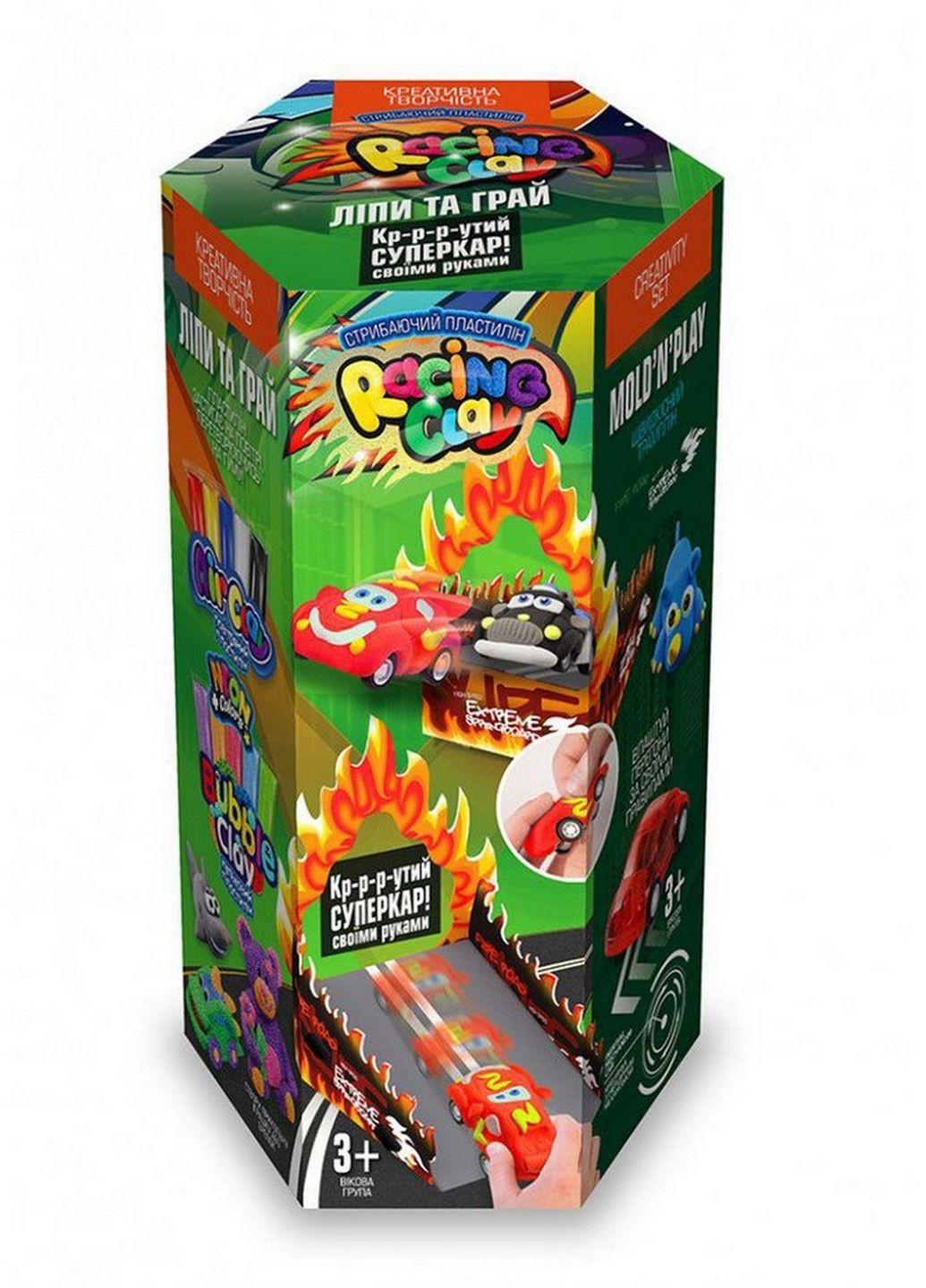 Детский набор для творчества "RACING CLAY" CLRC-01 (Зеленый) Danko Toys (266700046)