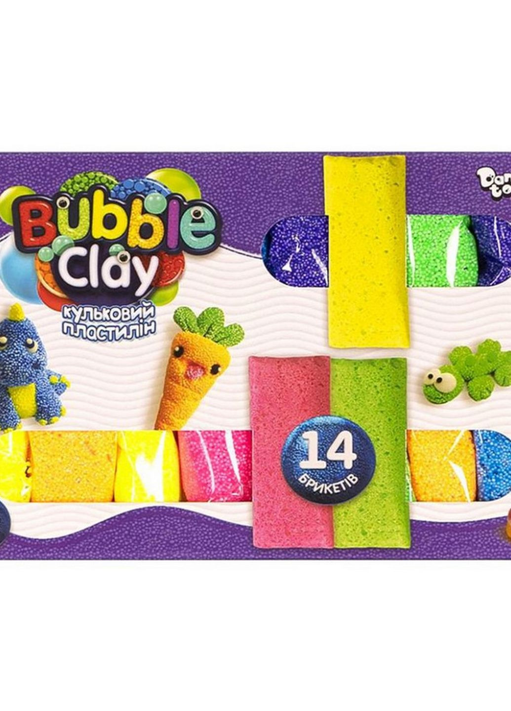Комплект креативної творчості "Bubble Clay" BBC-05-01U 14 брикетів Danko Toys (266700065)
