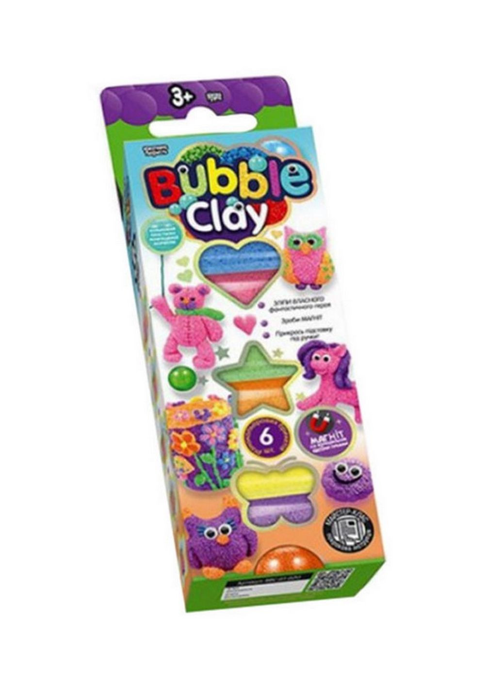 Набор креативного творчества 7995DT "Bubble Clay" BBC-01-01U,02U укр (Вид 2) Danko Toys (266700023)