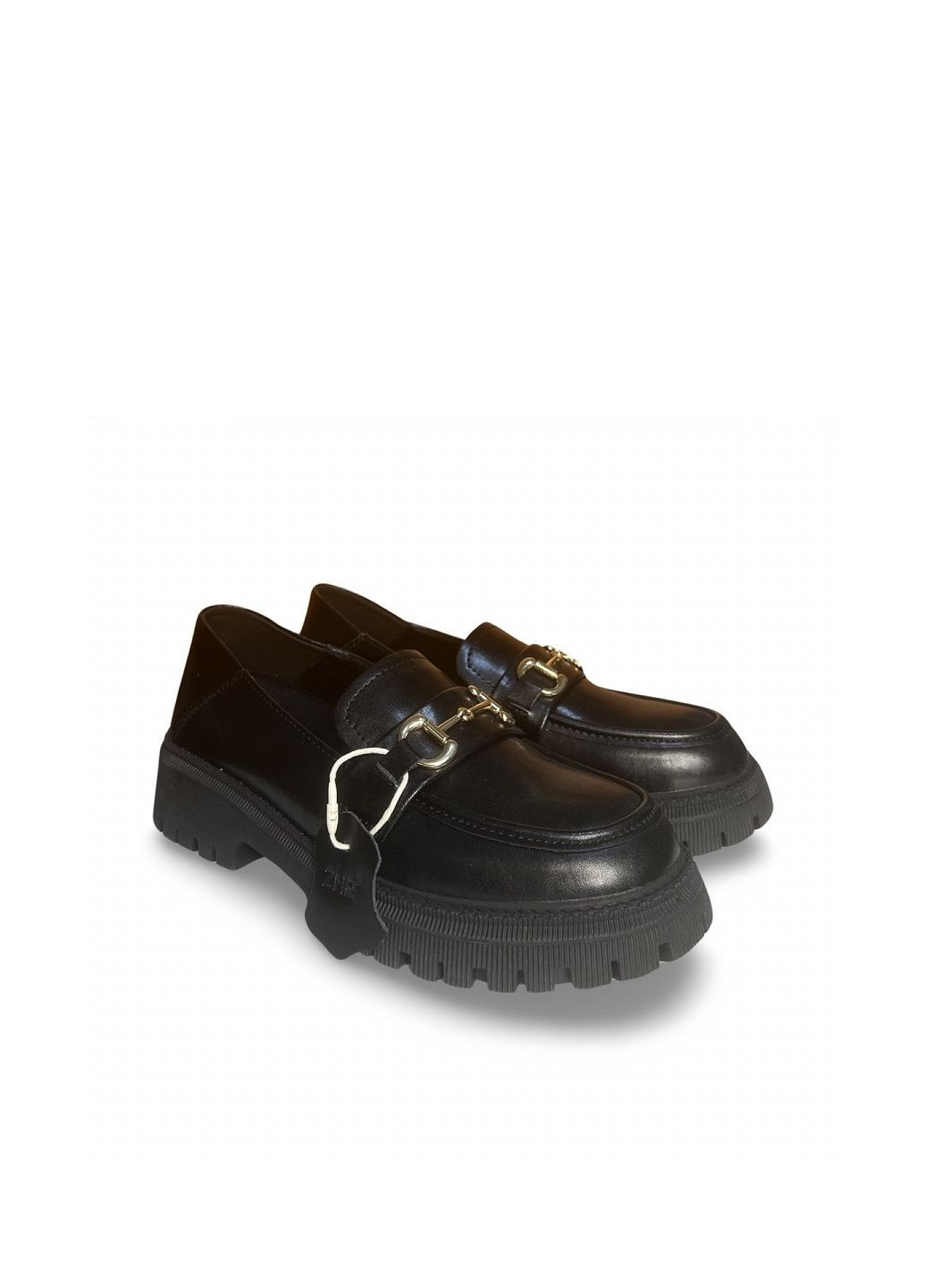 No Brand Туфлі чорний з натуральна шкіра, — демісезон (266701176)