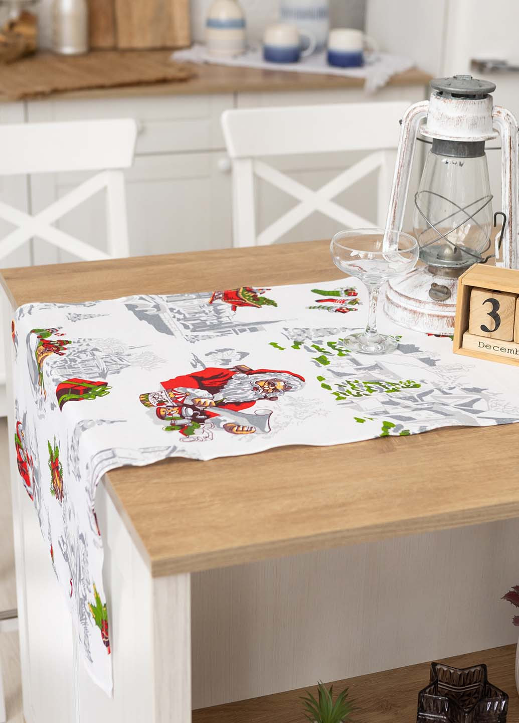 Скатертьдорожка (раннер) "Санта" 140х47 см Homedec - (266702678)
