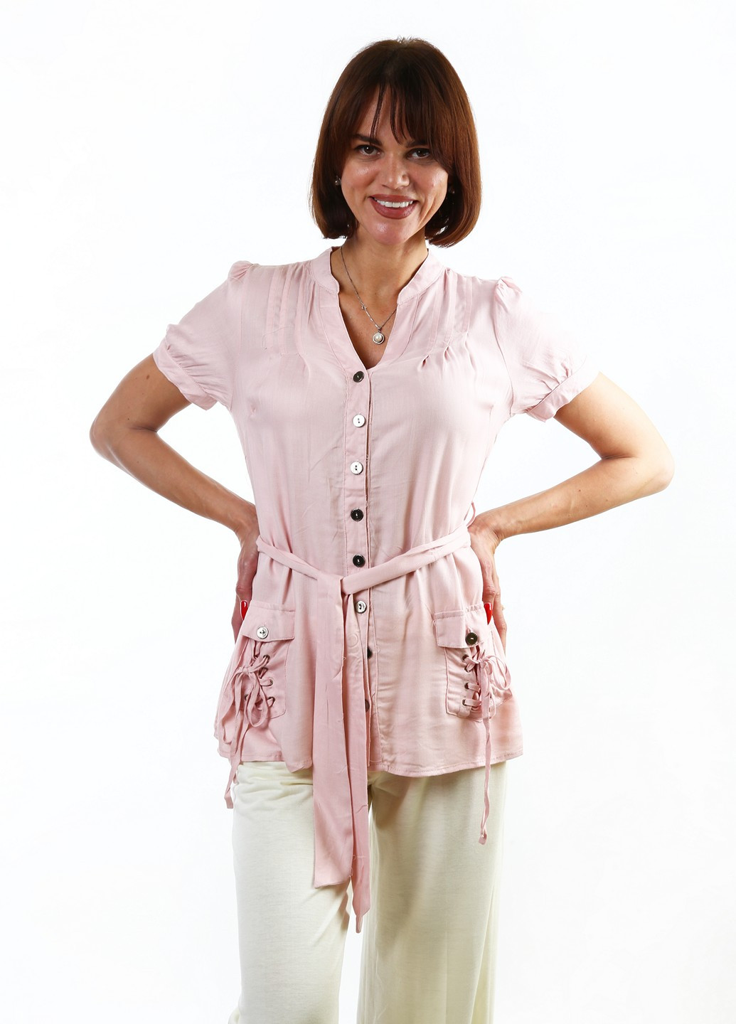 Пудровая блуза Mtp