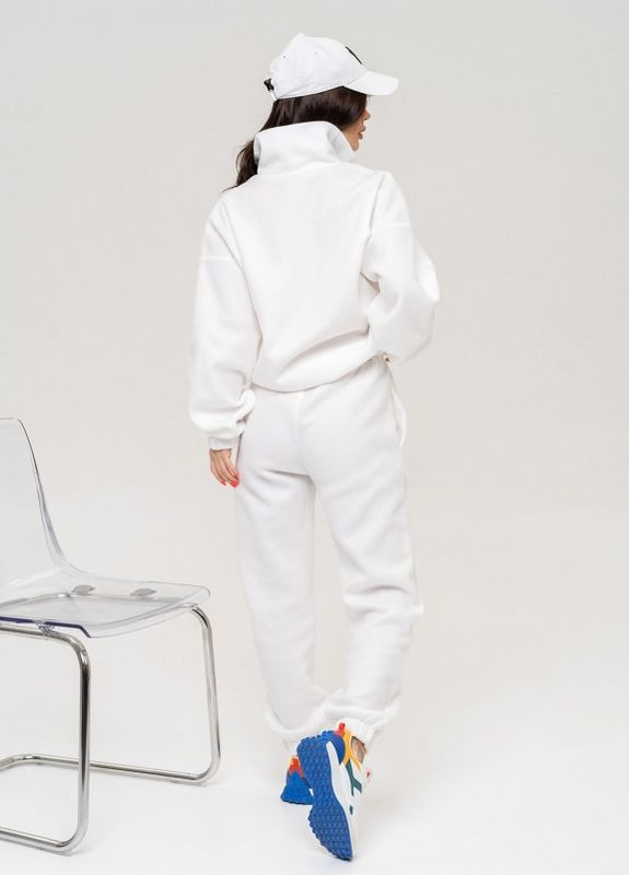 Білий флісовий костюм із еластичними манжетами ISSA PLUS (266781980)