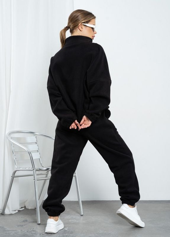 Черный свободный костюм из флиса ISSA PLUS (266782996)