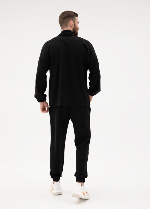 Черный спортивный костюм на молнии ISSA PLUS (266783439)