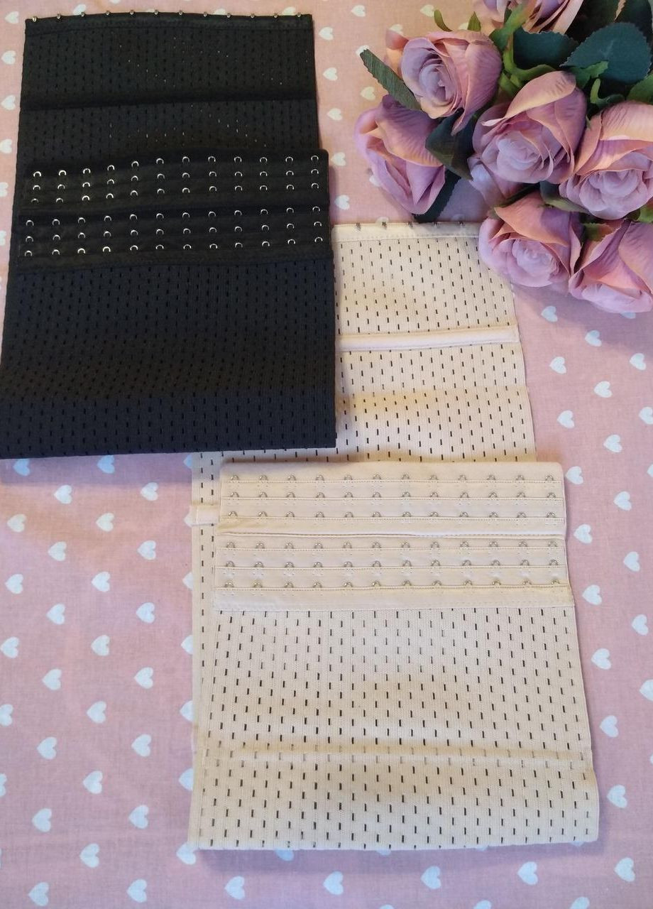 Корректирующий корсет на 6 рядов крючков с ребрами для коррекции фигуры и поддержки спины 5106 ААА (266901041)