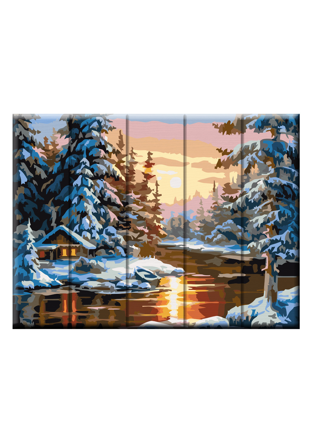 Картина за номерами на дереві 30*40 см Зима ArtStory (266915253)