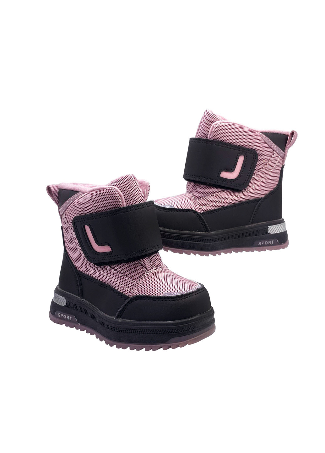 Розовые повседневные осенние зимние ботинки BBT