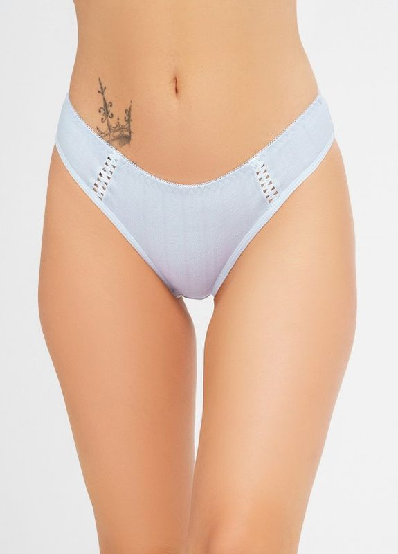 Голубые трусики бикини из фактурного хлопка Magnet (266799641)