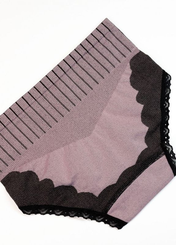 Темно-розовые винтажные высокие трусики с кружевом Magnet (266799853)