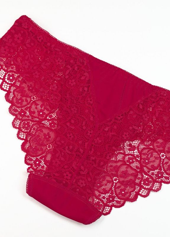 Червоні трусики сліпи з мереживними бічними вставками. Magnet (266799501)