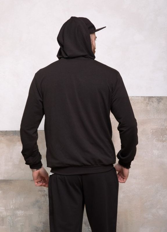 Черное трикотажное худи с капюшоном ISSA PLUS (266799431)