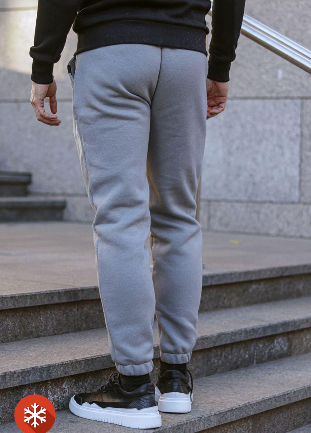 Серые кэжуал демисезонные брюки VDLK