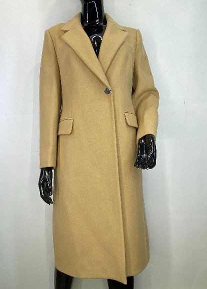 Бежевое демисезонное Пальто однобортное Zara