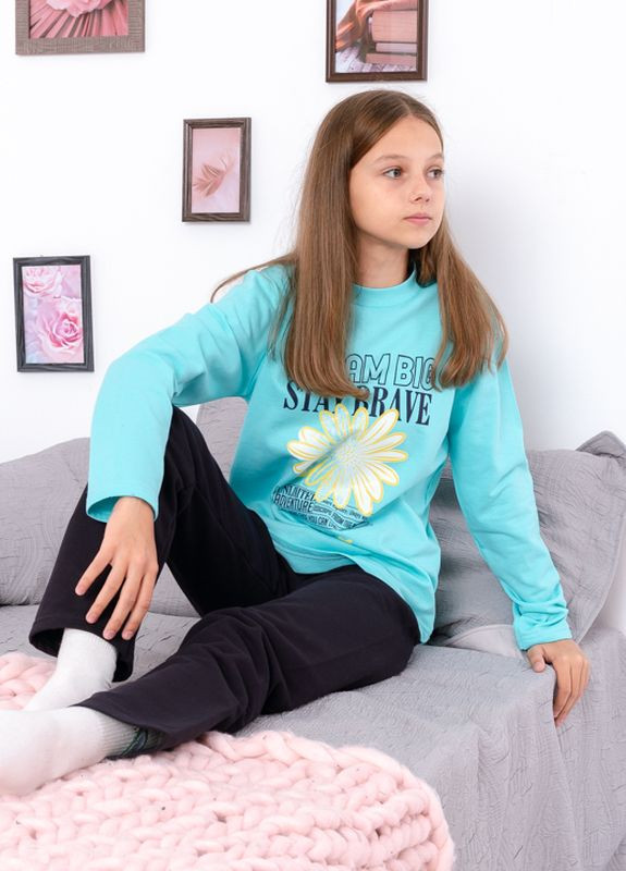 Голубая всесезон пижама для девочки (подростковая) Носи своє