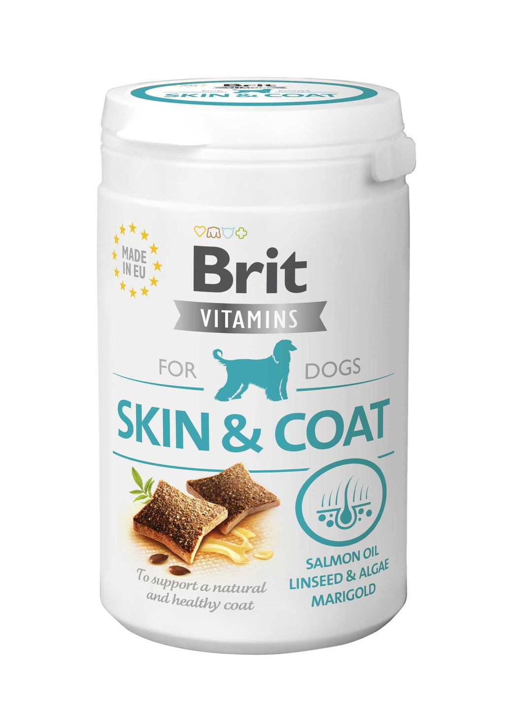 Вітаміни для собак Vitamins Skin and Coat для шкіри і шерсті, 150 г Brit (266900402)