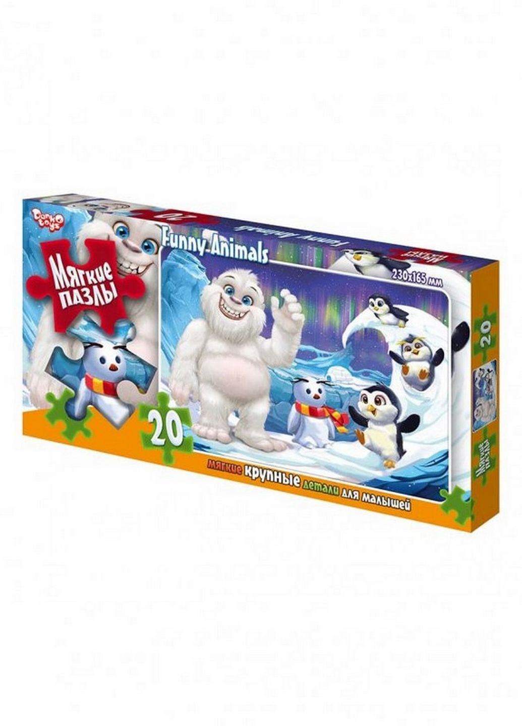 М'які пазли "Снігова людина" S20-09-07, 20 елементів Danko Toys (266900970)