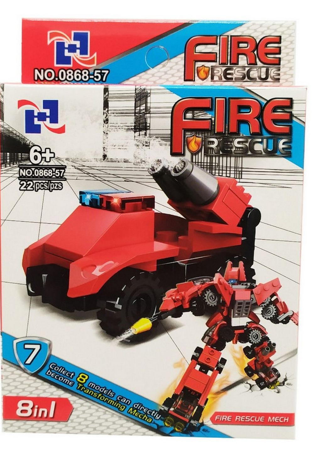Детский конструктор 0868-57 пожарный транспорт (Вид 7) Bambi (266901511)