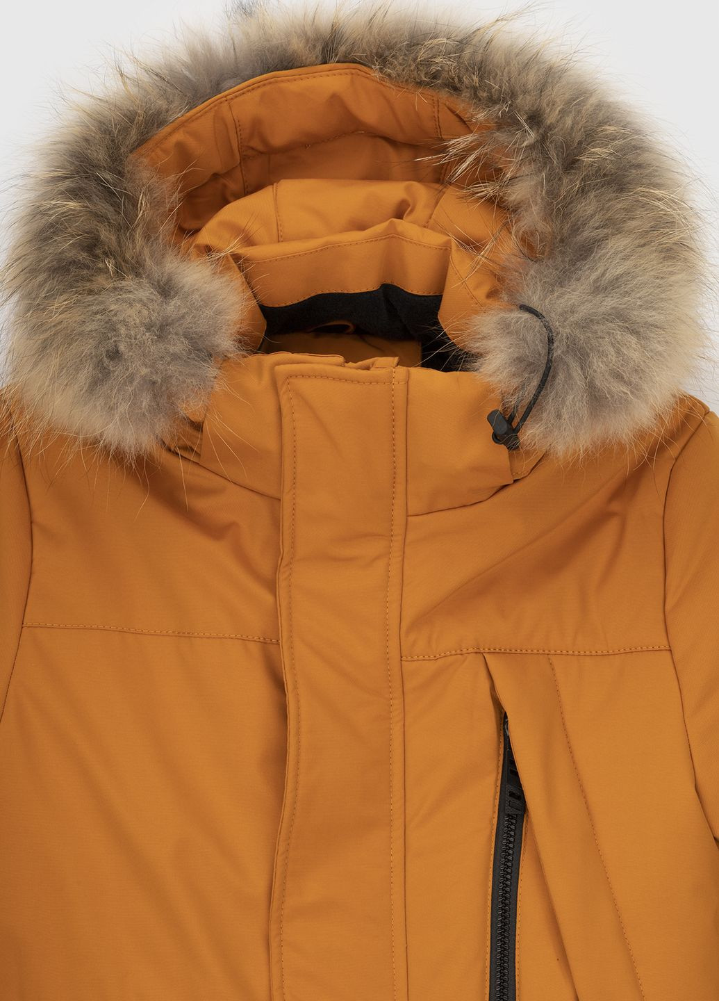 Оранжевая зимняя куртка No Brand