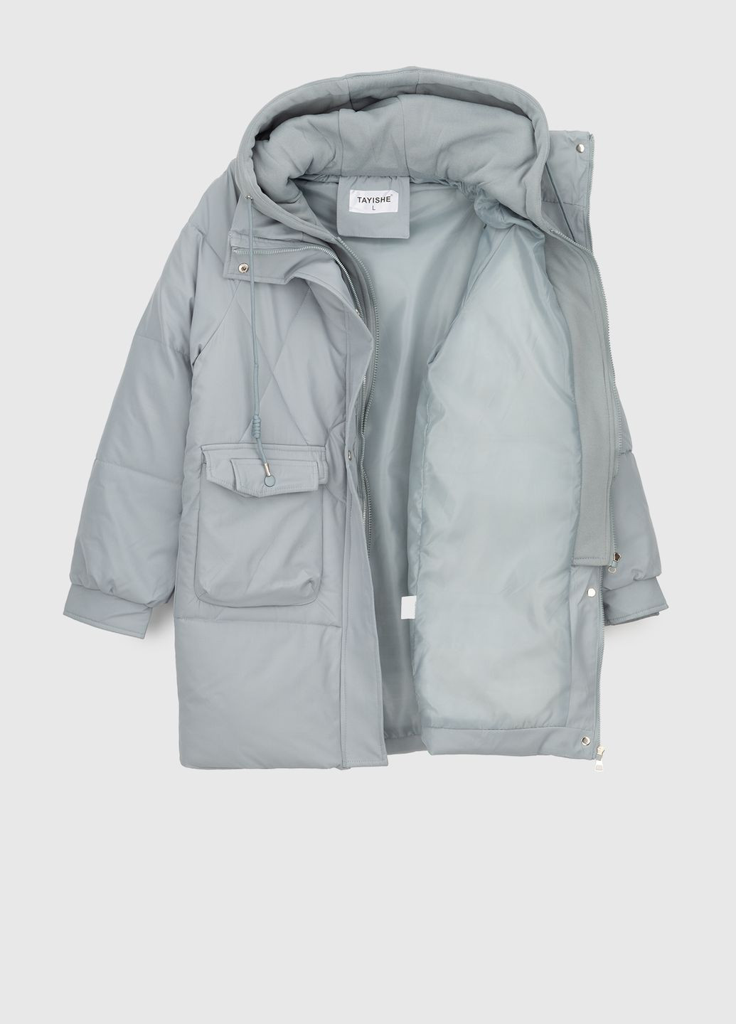 Комбинированная зимняя куртка No Brand