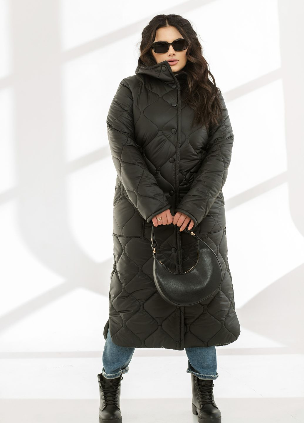 Черная зимняя зимняя куртка Minova