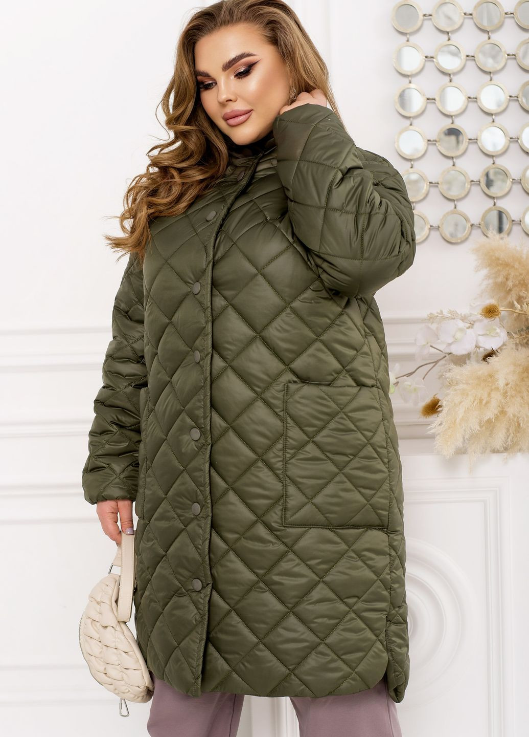Оливковая (хаки) демисезонная куртка Minova
