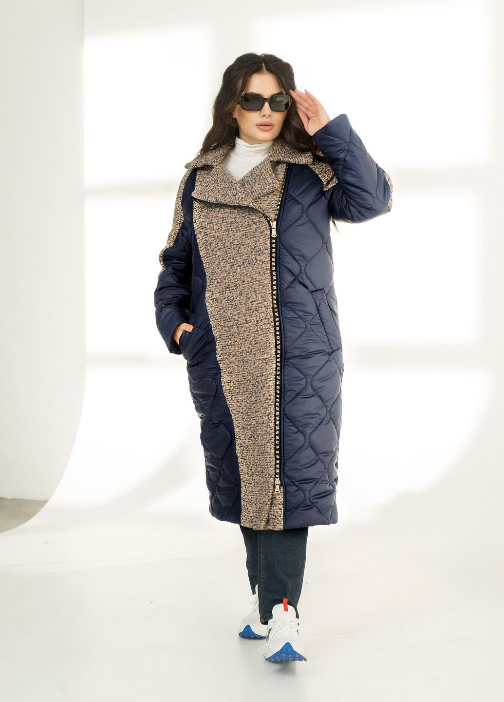Сіро-синя зимня зимова куртка Minova