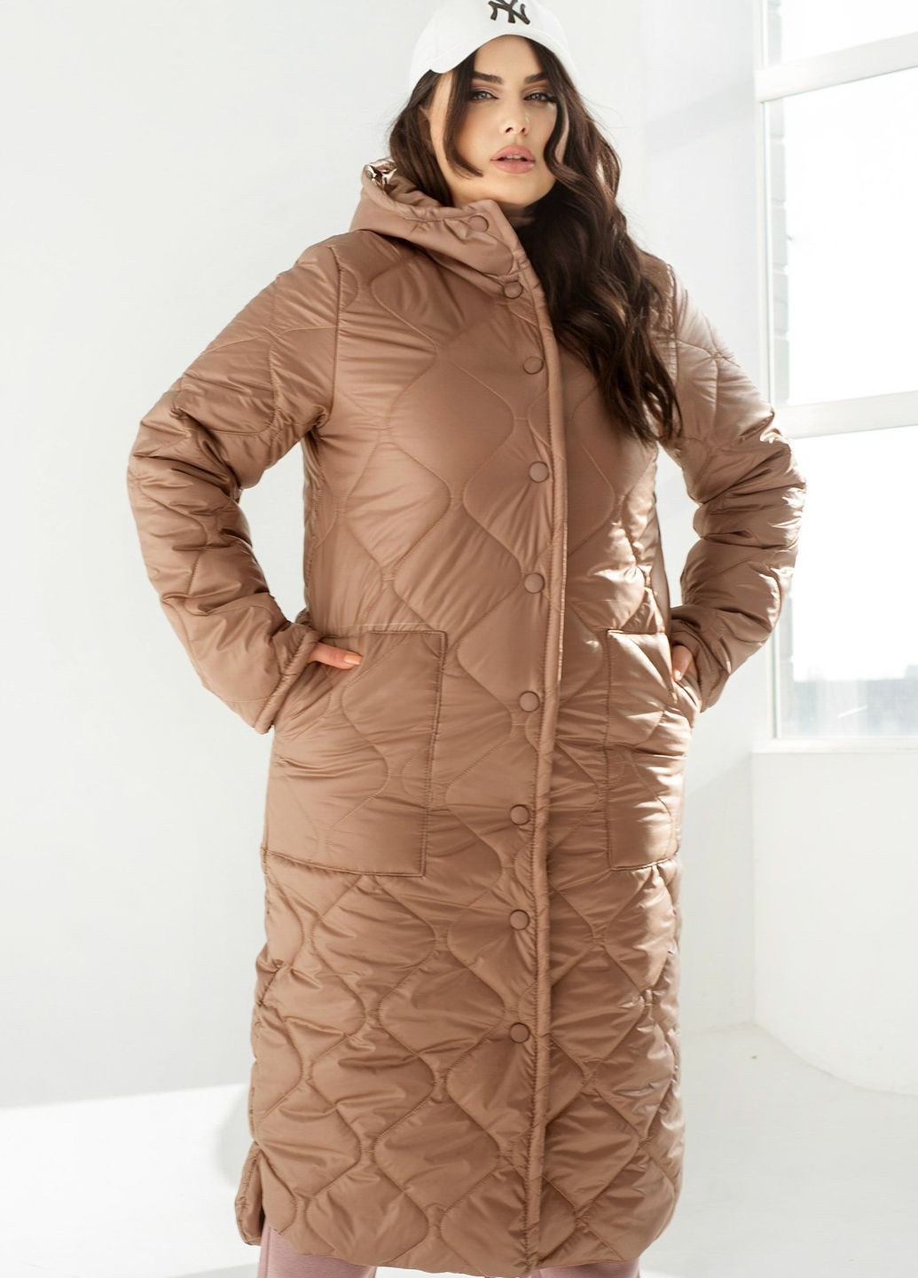 Бежевая зимняя зимняя куртка Minova