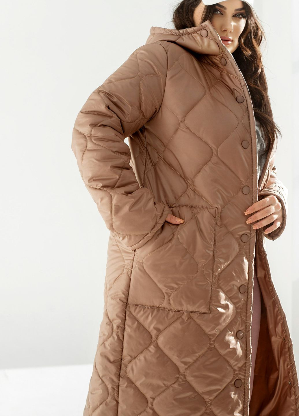 Бежева зимня зимова куртка Minova