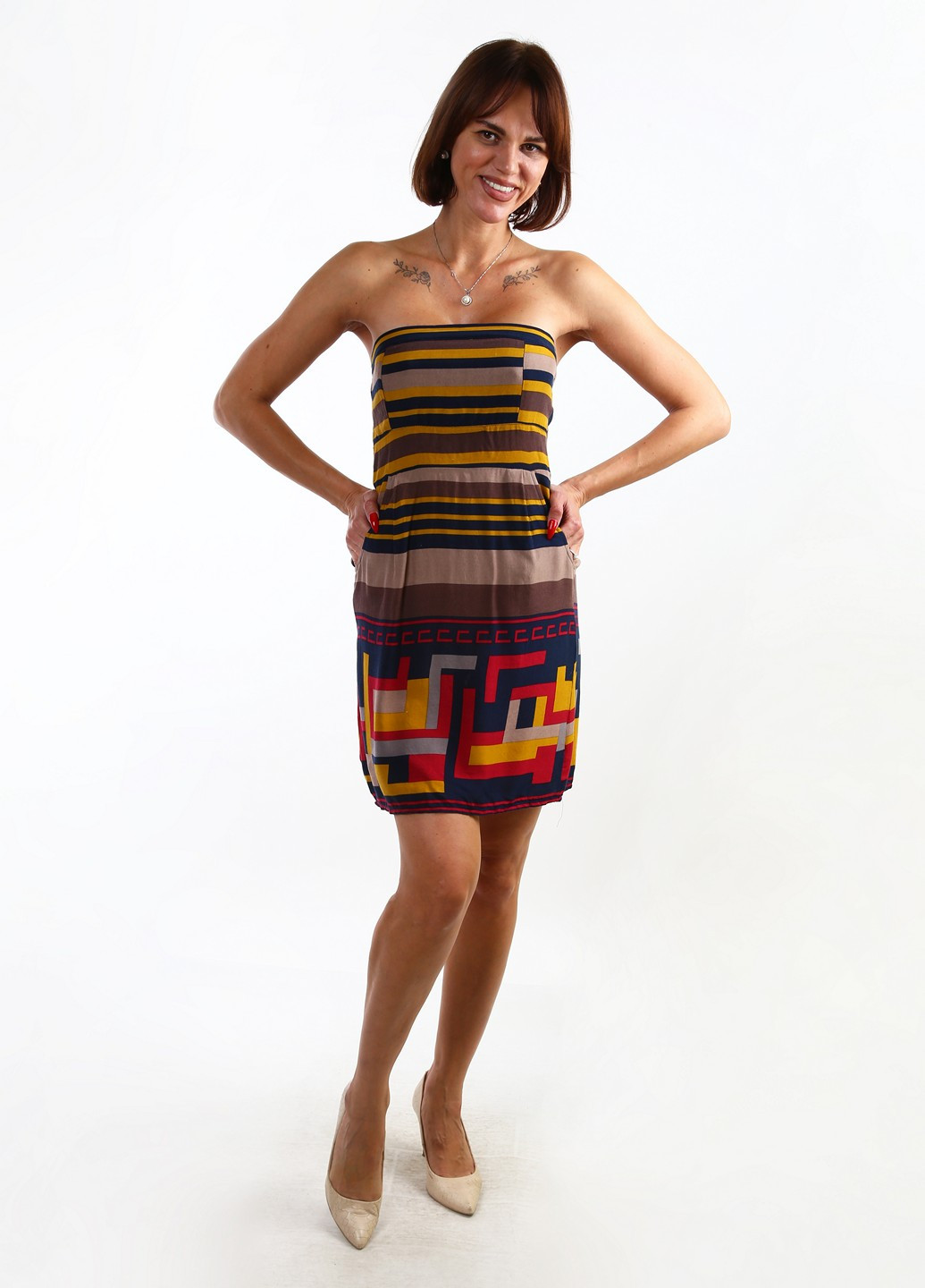 Летний женский сарафан Mtp с абстрактным узором