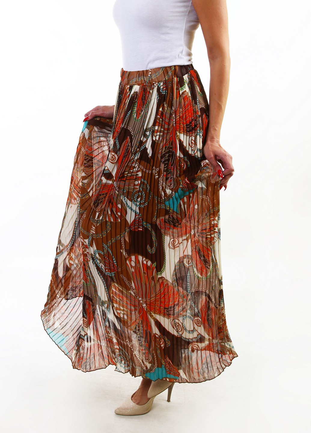 Разноцветная кэжуал с абстрактным узором юбка Mtp
