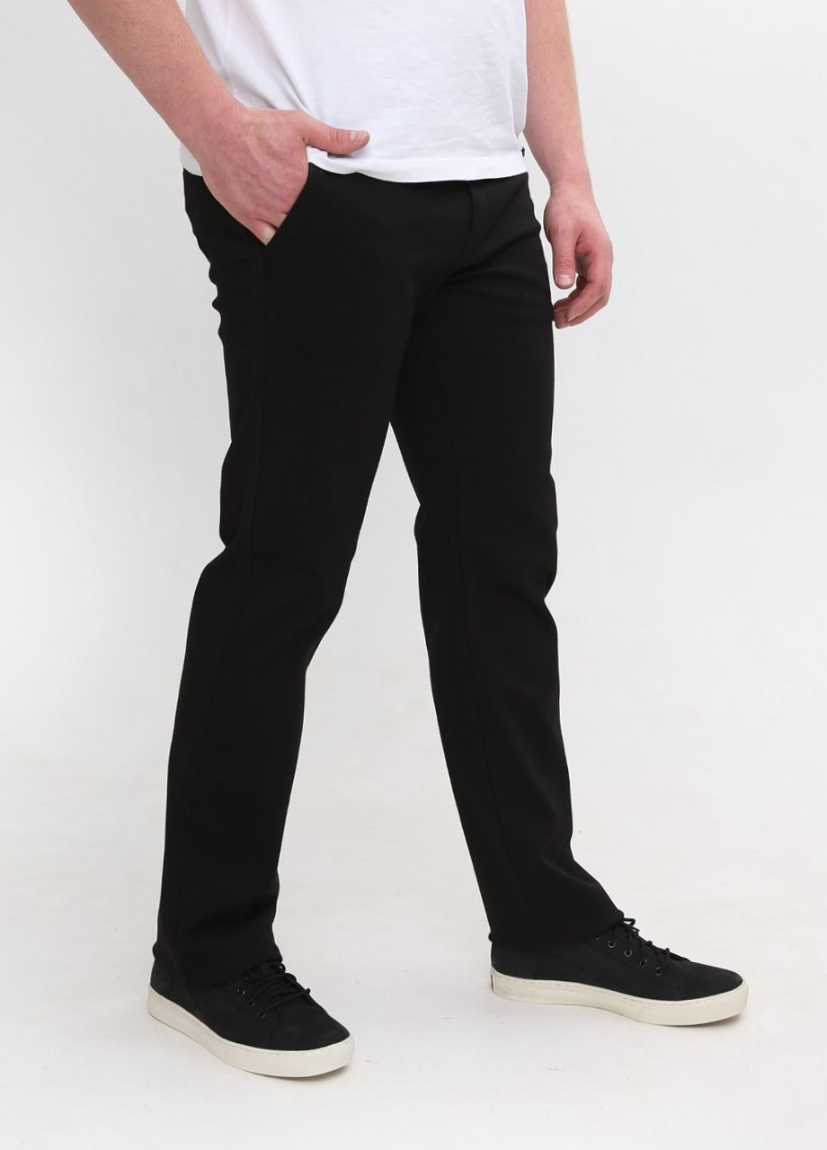 Черные демисезонные прямые джинсы мужские черные прямые с косым карманом Пряма Lexus