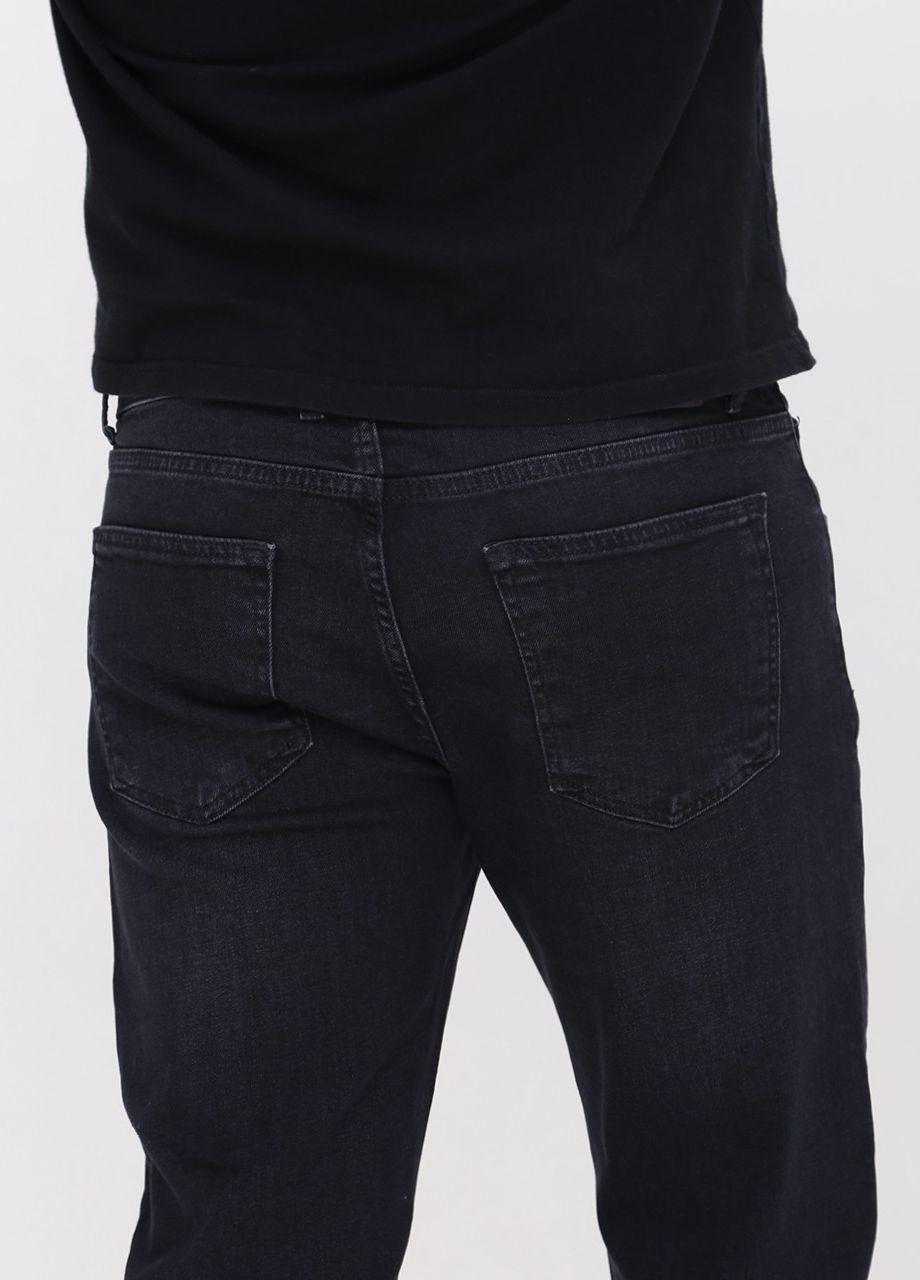 Темно-синие демисезонные прямые джинсы мужские темно-синие прямые 38 длина большой размер Пряма FRANCO BENUSSI