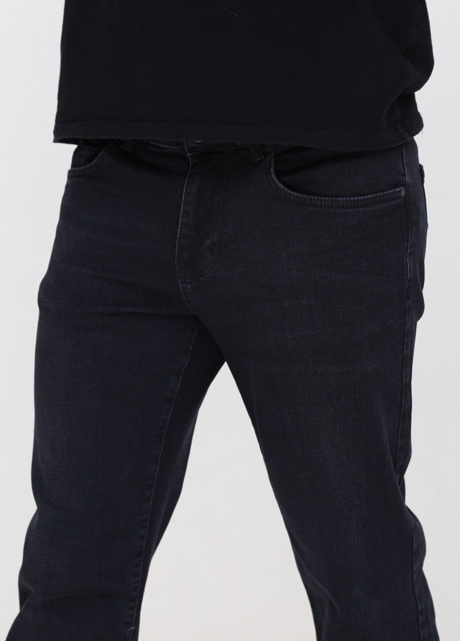 Темно-синие демисезонные прямые джинсы мужские темно-синие прямые 38 длина большой размер Пряма FRANCO BENUSSI
