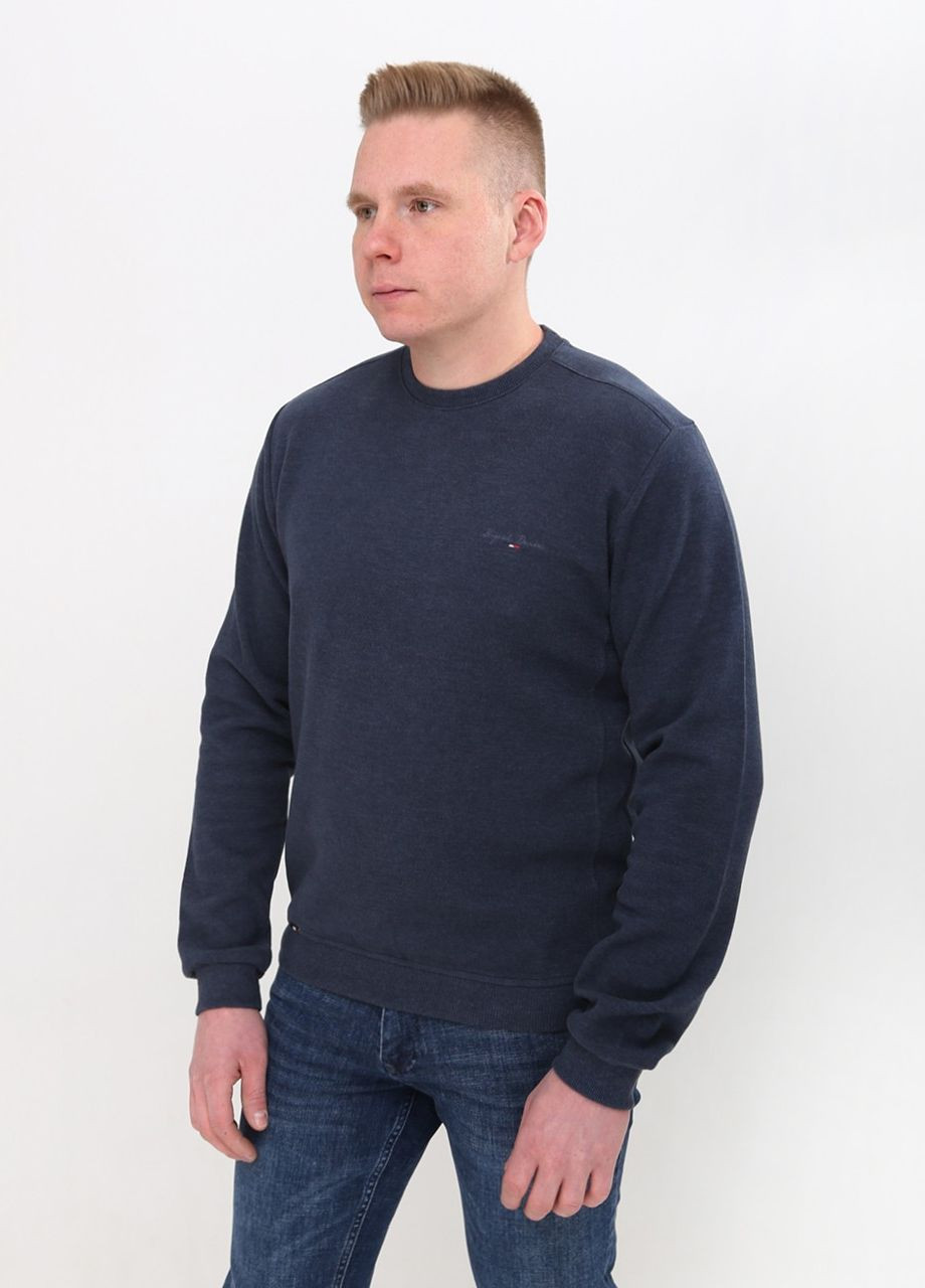 Темно-синій світшот чоловічий темно-синій однотонний великий розмір Bagarda однотонний (266991830)