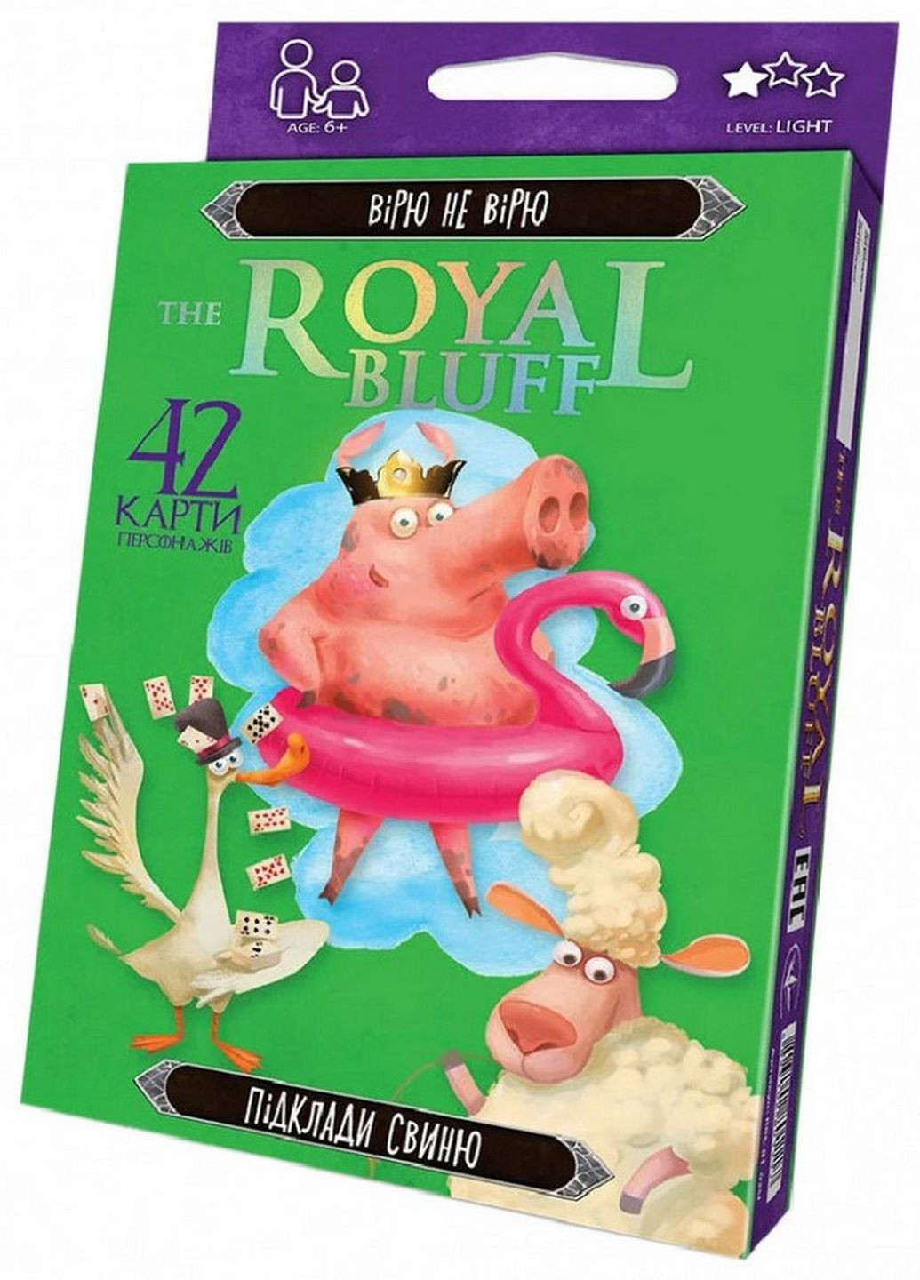 Карткова гра "The ROYAL BLUFF" Вірю не вірю RBL-01 укр (RBL-01-02U) Danko Toys (266983866)