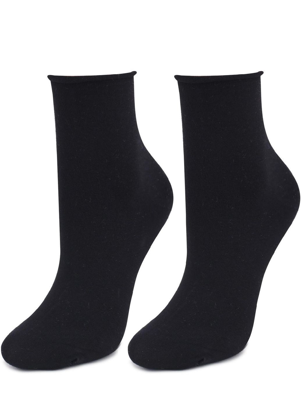 Чорні бавовняні шкарпетки з послабленою гумкою Marilyn однотонні (266988116)