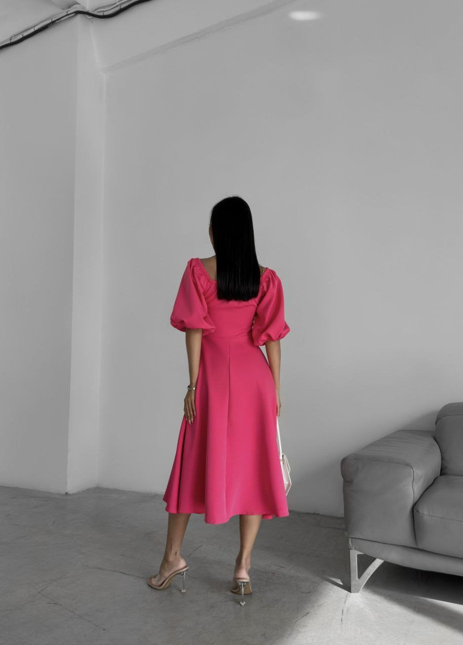 Рожева кежуал сукня N.Family однотонна