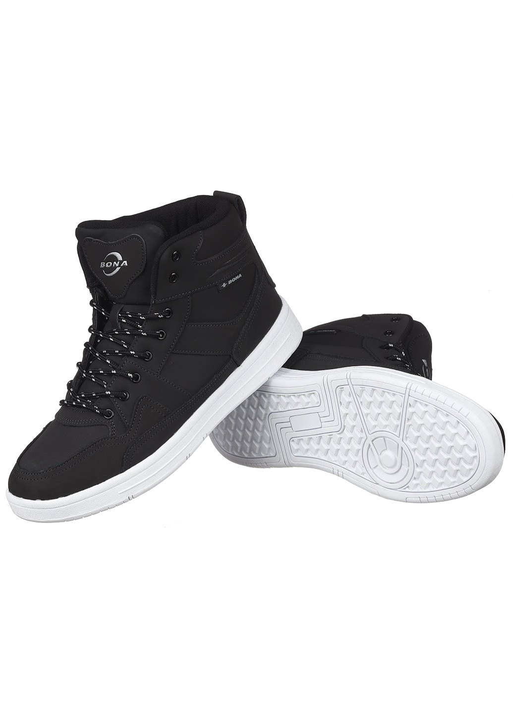 Черные зимние мужские кроссовки 853d-6 Bona